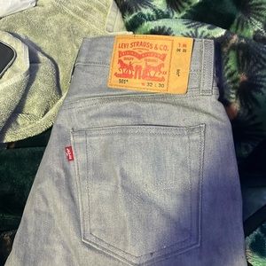 Grey Levi 501s